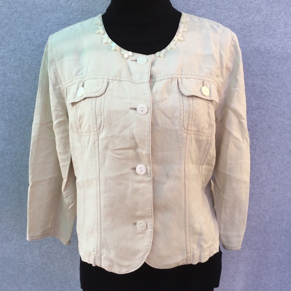 🍯Ruby Rd linen jacket - Picture 4 of 11